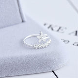 Thin Wrapping Flower Ring