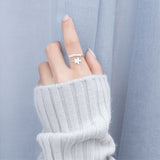 Thin Wrapping Flower Ring