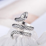 Red-Eye Wrapping Snake Ring