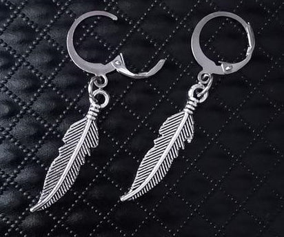 Silver Feather Earrings