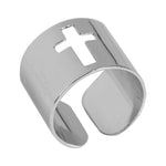 Wide Cross Ring