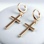 Hanging Cross Earrings