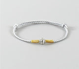 Single Stone Woven Bracelet