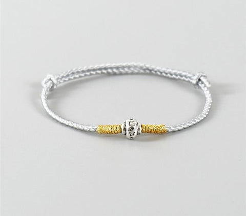 Single Stone Woven Bracelet