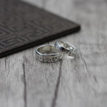 Engraved Dual Ring Set