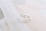 Thin Wrapping Flower Ring