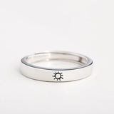 Sun and Moon Ring Set