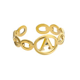 Gold Initial Ring