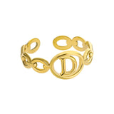 Gold Initial Ring