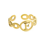 Gold Initial Ring