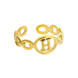 Gold Initial Ring