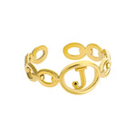 Gold Initial Ring