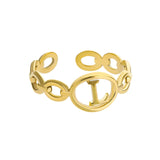 Gold Initial Ring