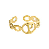 Gold Initial Ring