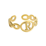 Gold Initial Ring