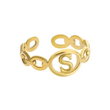 Gold Initial Ring