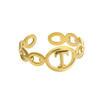 Gold Initial Ring