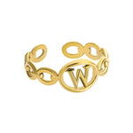 Gold Initial Ring