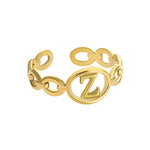 Gold Initial Ring